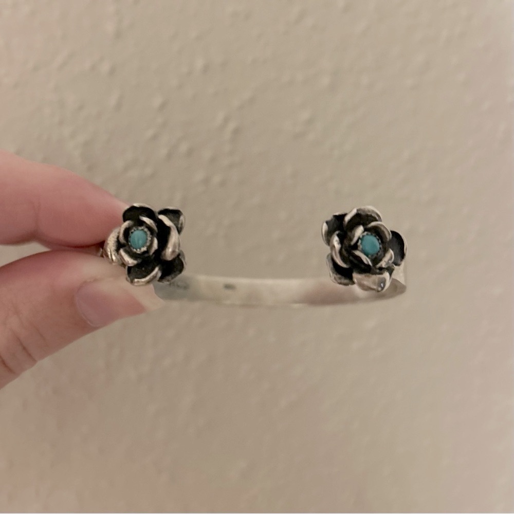 Sterling Silver & Turquoise Cuff! Handmade!
